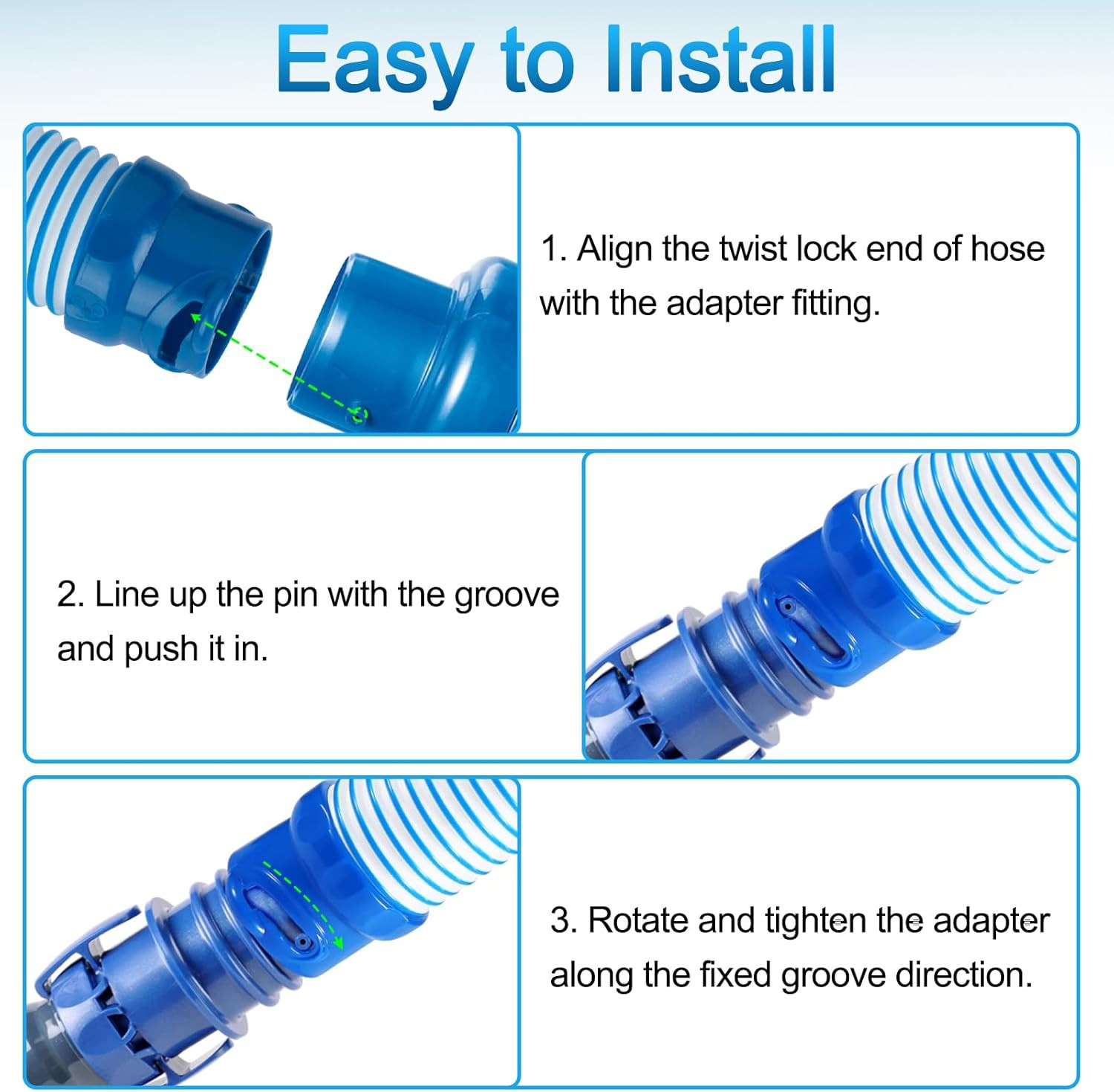 X77094 Pool Vacuum Hose Adapter for Zodiac MX6 MX8 Pool Cleaner, Swimming Pool