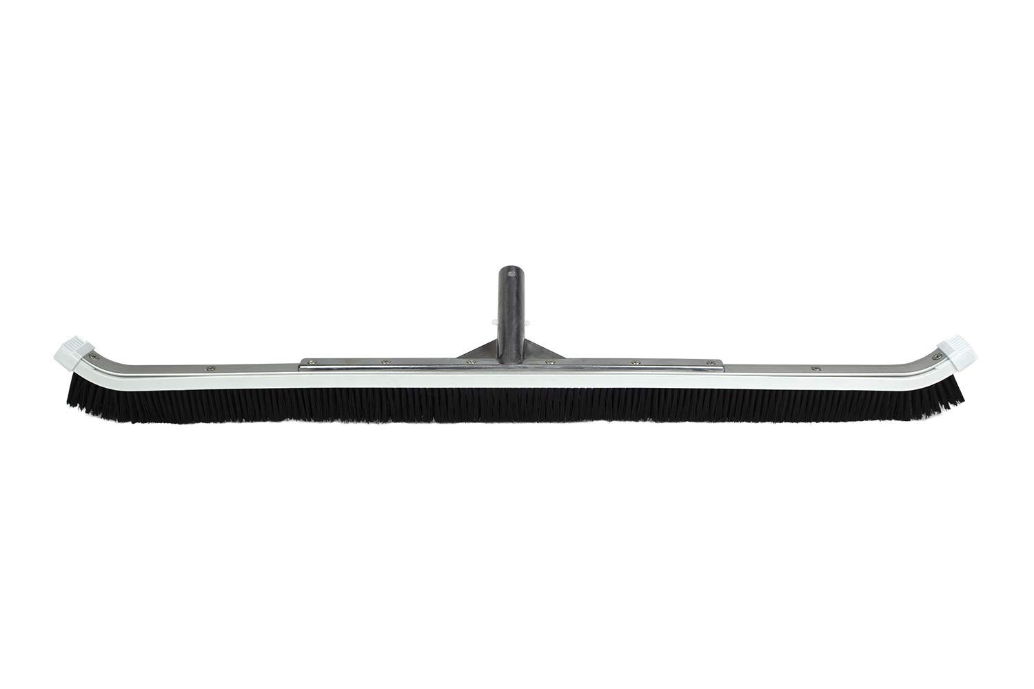 24&Prime; Aluminum Back Brush for Pool Cleaning – Heavy Duty, Commercial Grade Tool