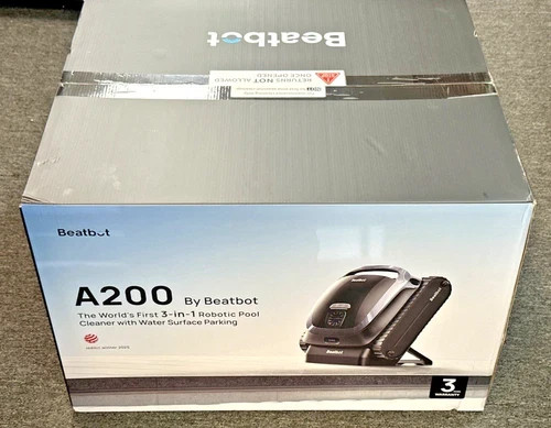NEW Beatbot A200 3-in-1 Robotic Pool Cleaner Black – SEALED In Box