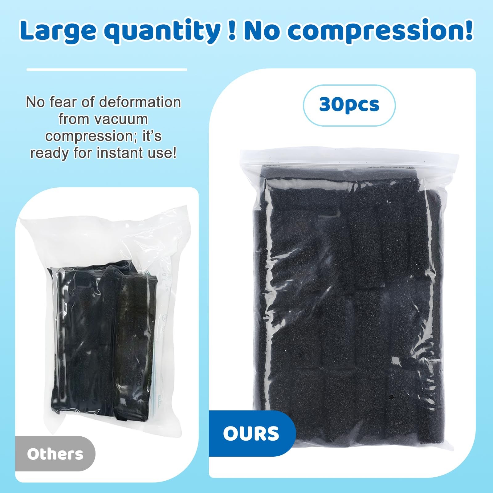 30PCS Sweep Hose Tail Scrubber Black Sponges Pool Cleaner Part Hose Tail Foam…