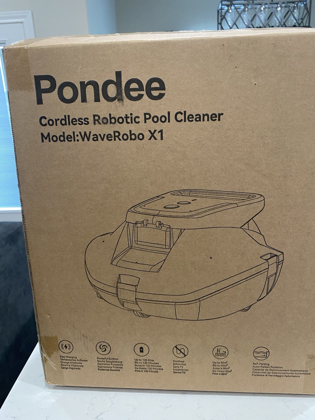 X1 Robotic Pool Vacuum, Cordless Pool Cleaner with 120 Mins Runtime, Auto-Par…
