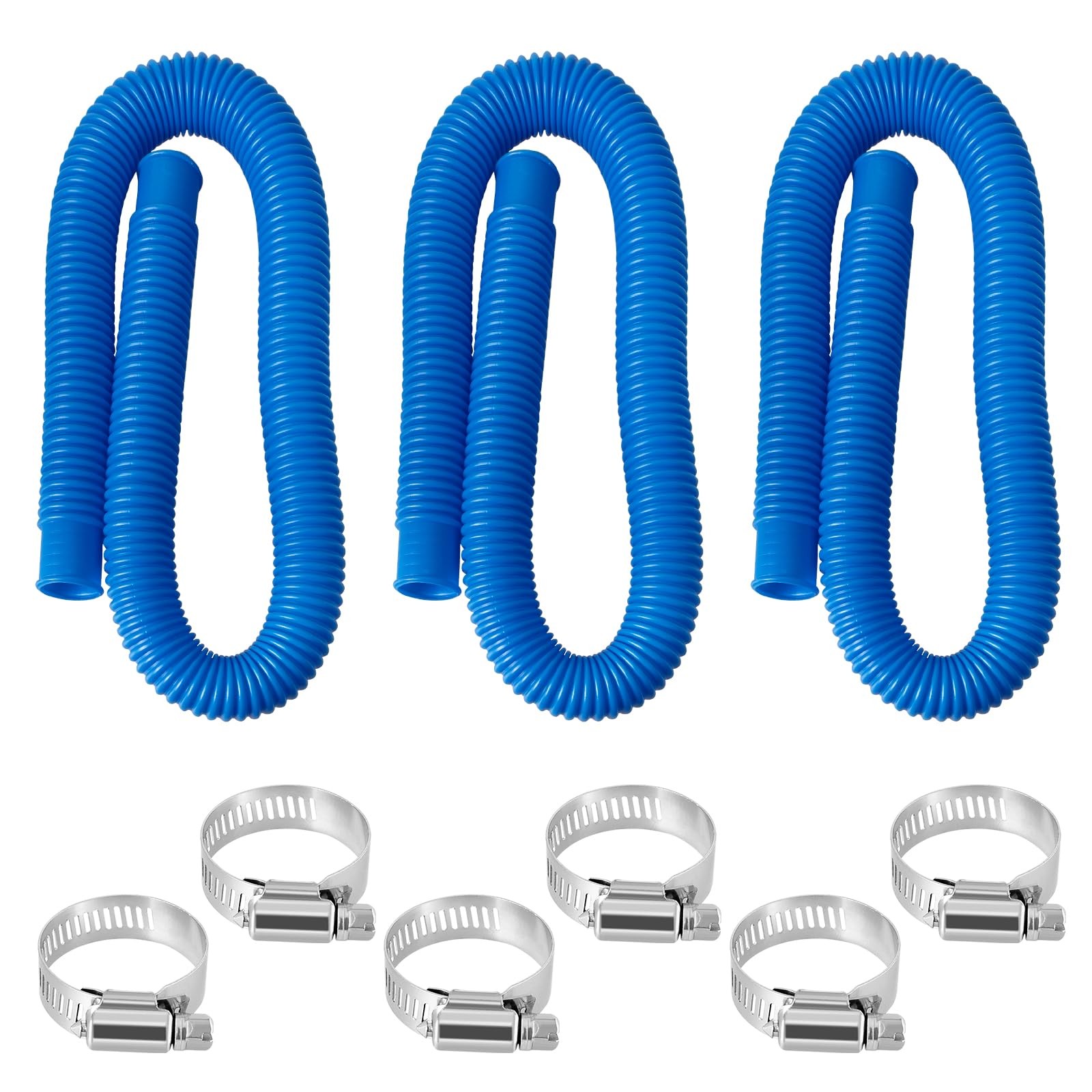 ownwhim Pool Pump Hoses for Above Ground – 1.25 x 41 41 inches, Blue