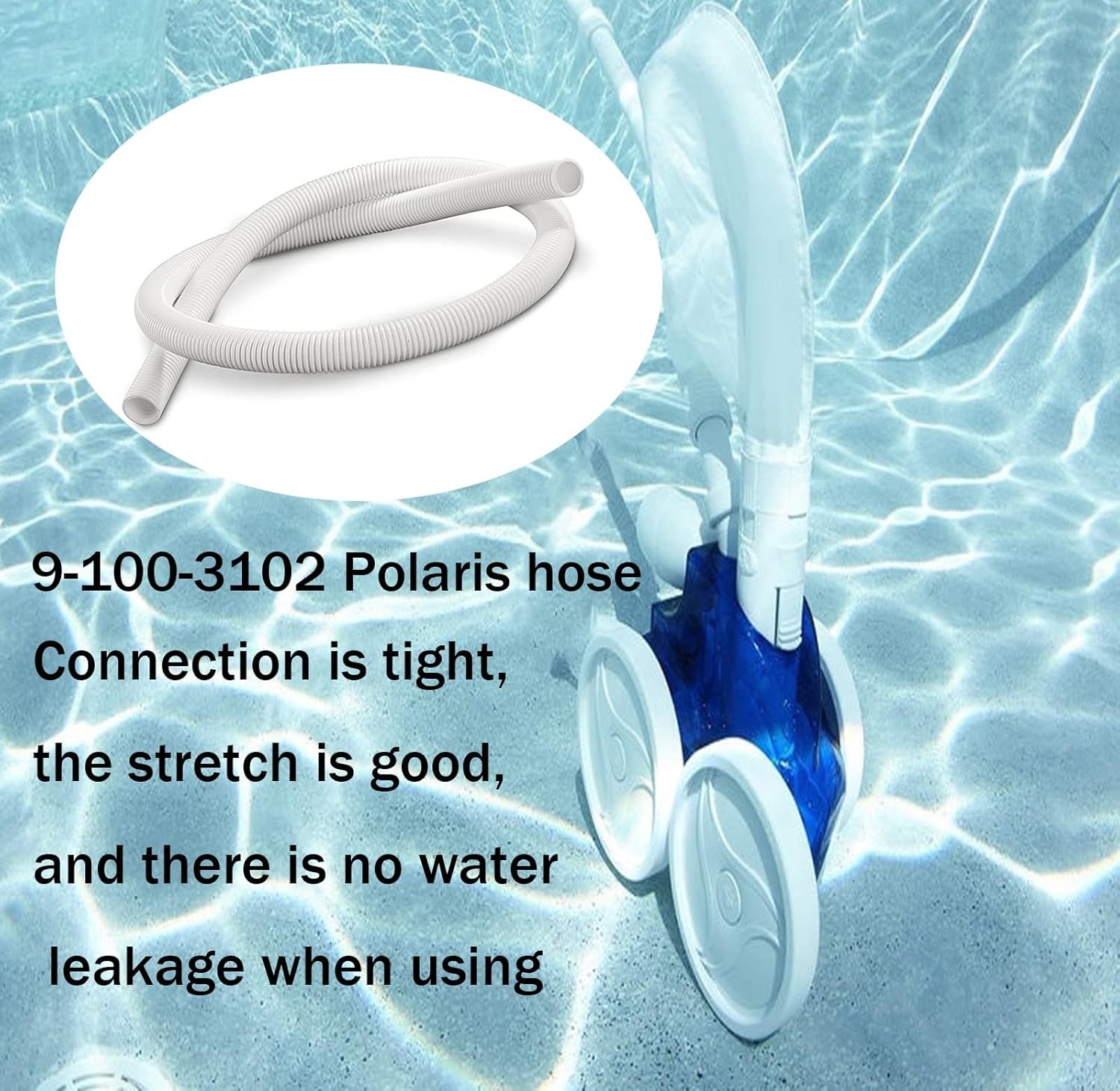 Pool Cleaner 6-Ft Cuffless Feed Hose Replacement for Polaris 360 Cleaner 9-10…
