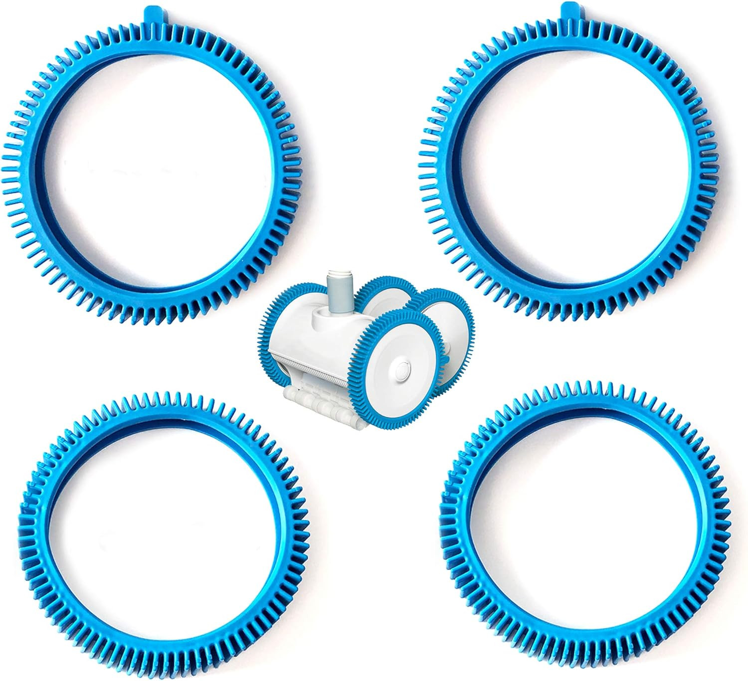 Pool Cleaner Front Tire and Rear Tire Combo Kit, Compatible with Poolvergnueg…