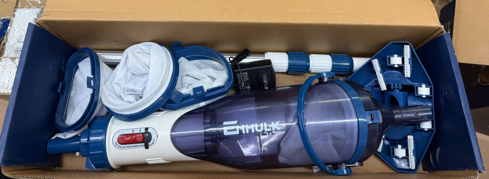 Enhulk Pool Vacuum for Above Ground Pool with Powerful Suction up to 18.5 gal