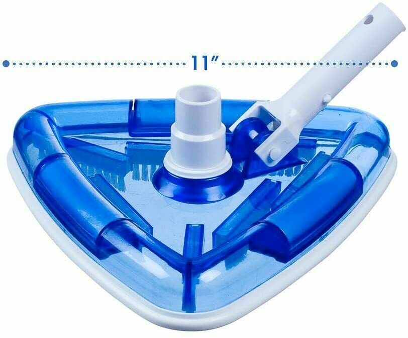 Milliard Sea-Thru Triangle Weighted Pool And Spa Vacuum Head, 11&Prime; Wide Cleaning
