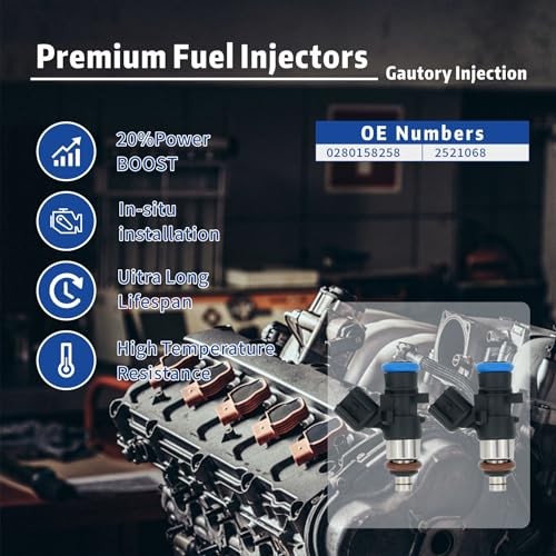 Fuel Injectors Compatible with Polaris ACE570 ACE900 RZR 4 XP 900 2011-2013,