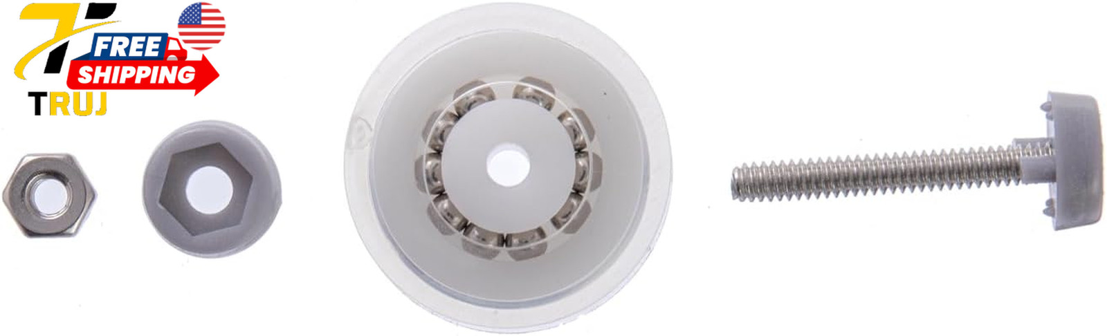19&Prime; Commercial Weighted Pool Vacuum Head 12-Wheel Professional Manual Cleaner