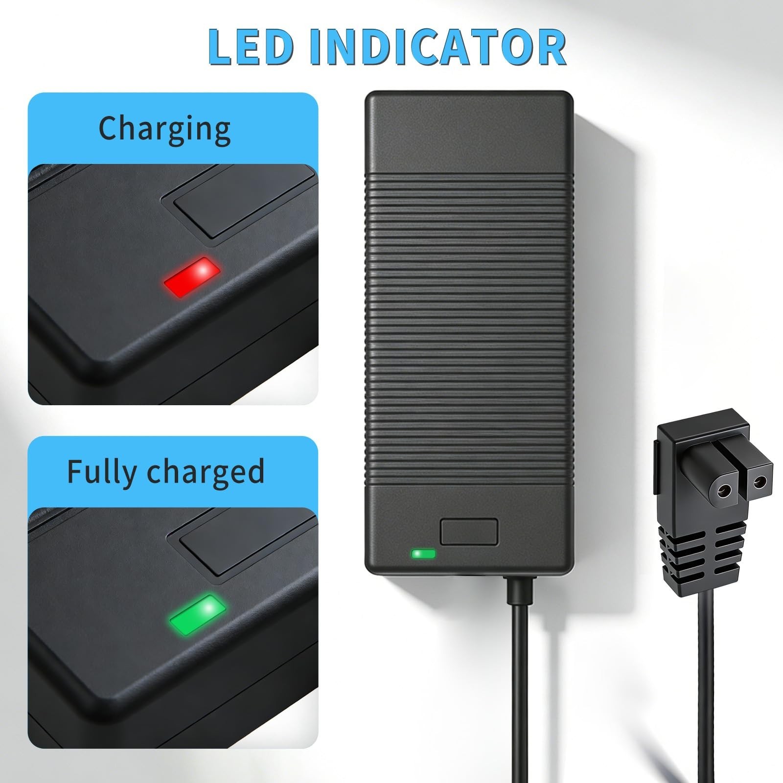 26V Charger for 21.6V Robotic Pool Cleaner, Power Supply Adapter, AC/DC Cord