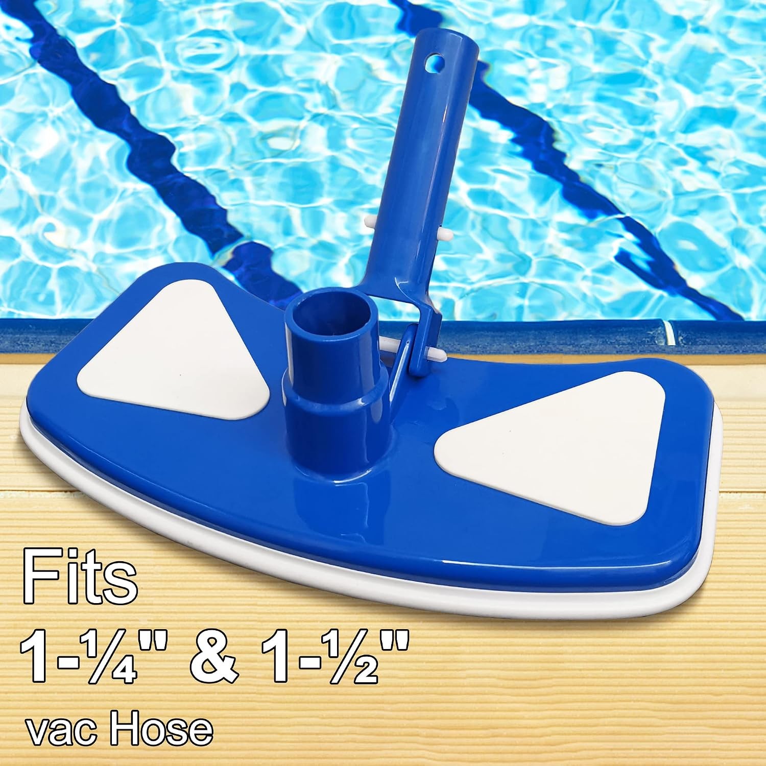 Weighted Butterfly Pool Vacuum Head with Nylon Brushes 11 Inch Pool Vacuum