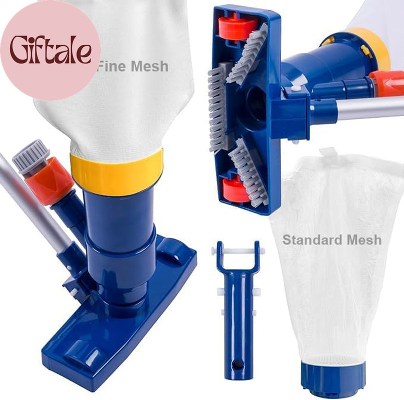 Manual Pool Vacuum for above Ground Pool Upgrade with Fine Mesh Bag& 56&Prime; Pole, H
