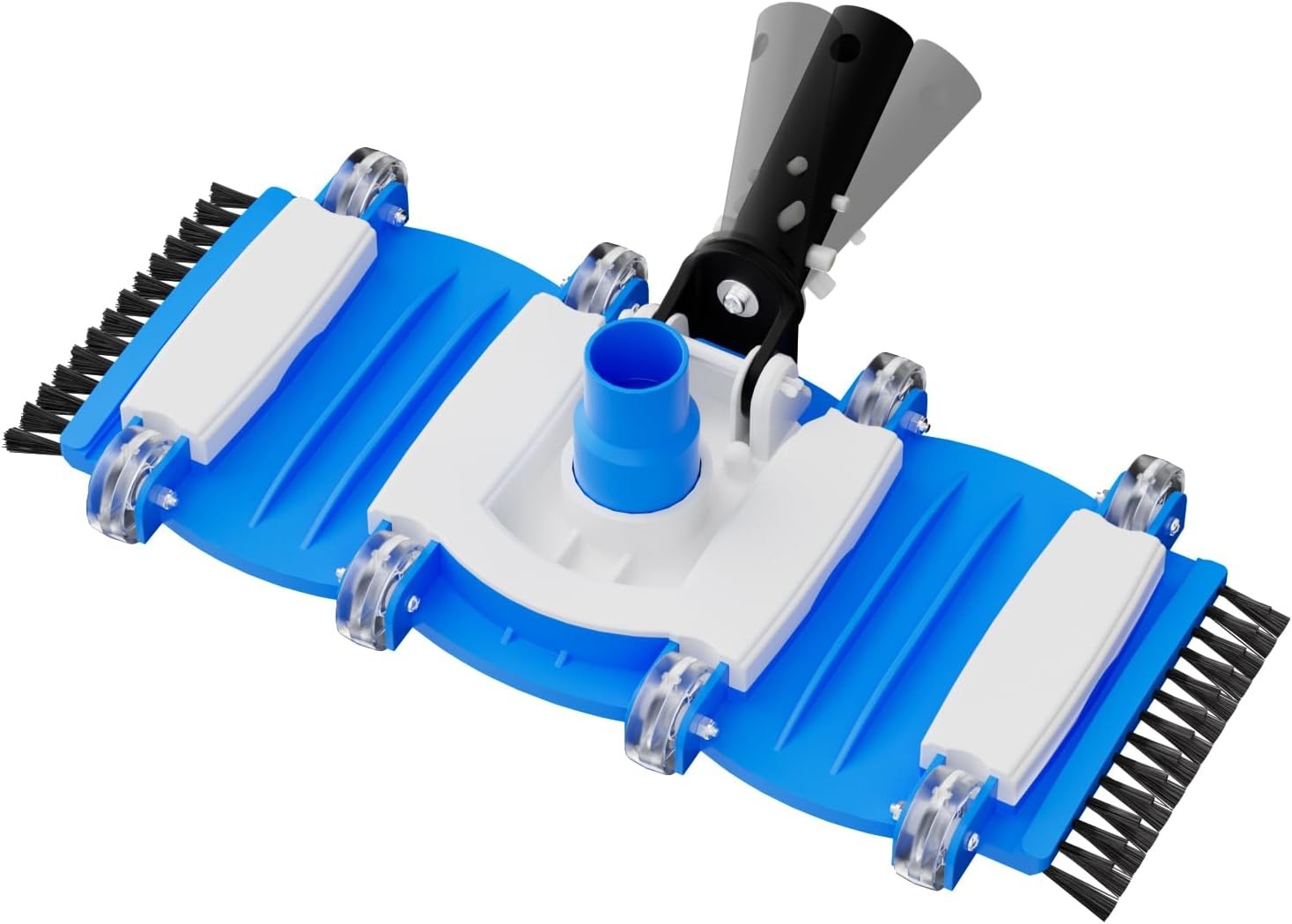 3-in-1 Pool Cleaning Kit Full Set 18in Rounded End Pool Brush & Ergonomic Pool