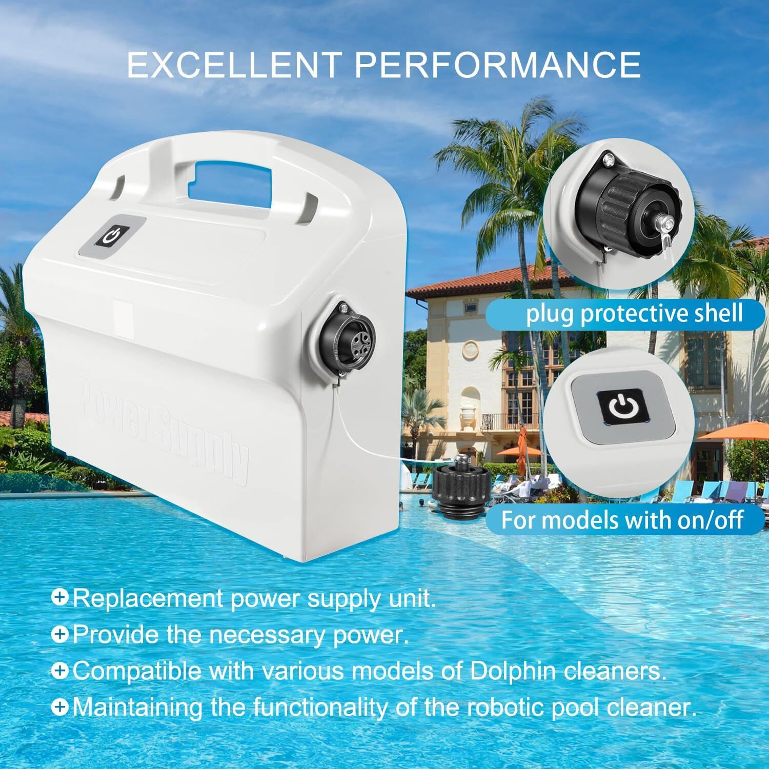 For Dolphin Robotic Pool Cleaners Advantage (Old) 9995670 Assy Power Supply Kit