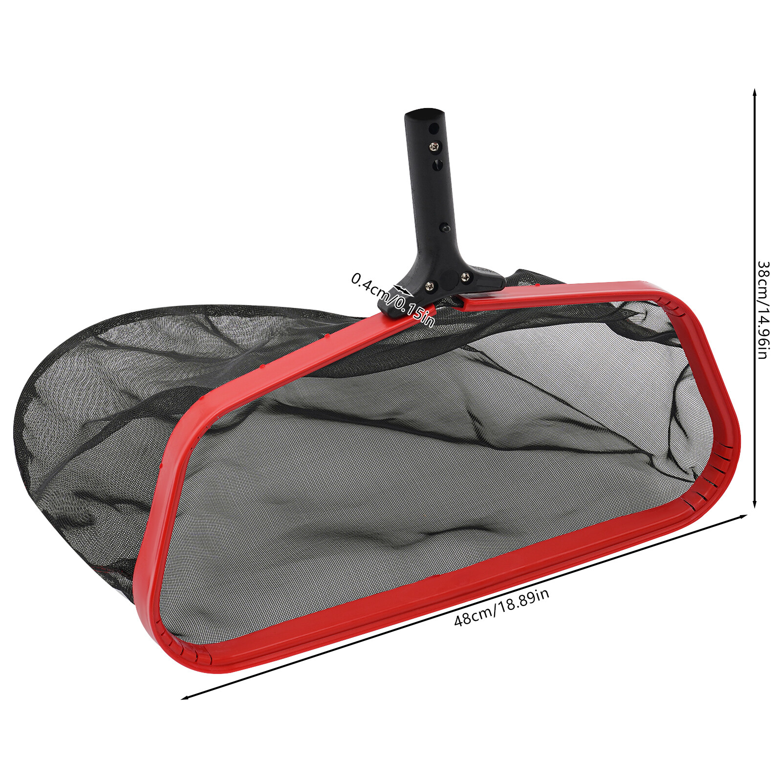 19&Prime; Swimming Pool Leaf Skimmer Net, Heavy Duty Aluminum Frame, Fast Cleaning