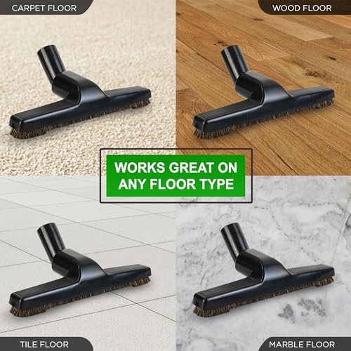 Universal 1 ¼ Inch (32mm) Black Vacuum Cleaner Floor Brush 10&Prime; Wide (1 Brush