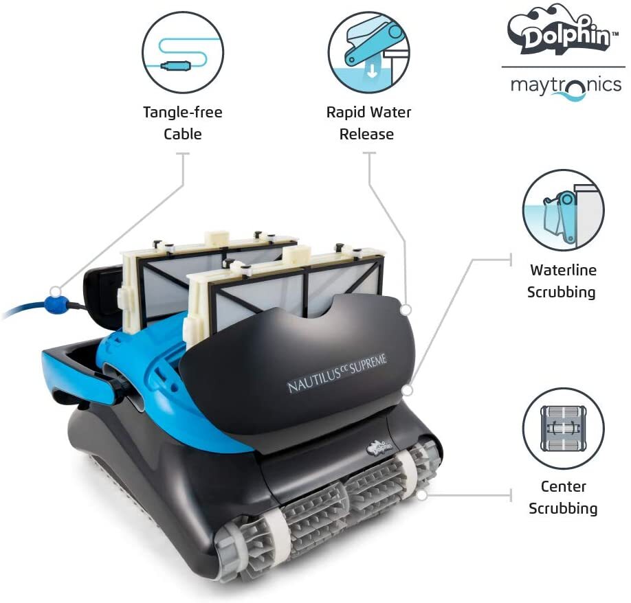 DOLPHIN Nautilus CC Supreme WiFi Operated Robotic Pool Vacuum Cleaner