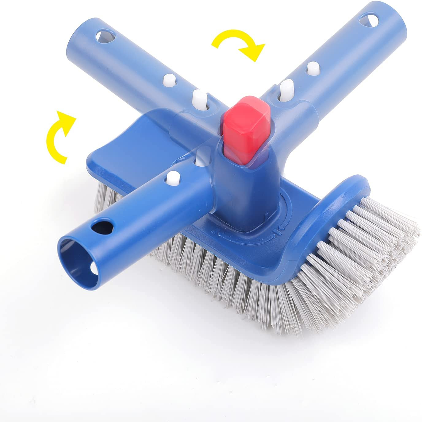 Pool Brush Head for Cleaning Walls,Steps & Corners,Rotatable Hand Scrub Brushes,