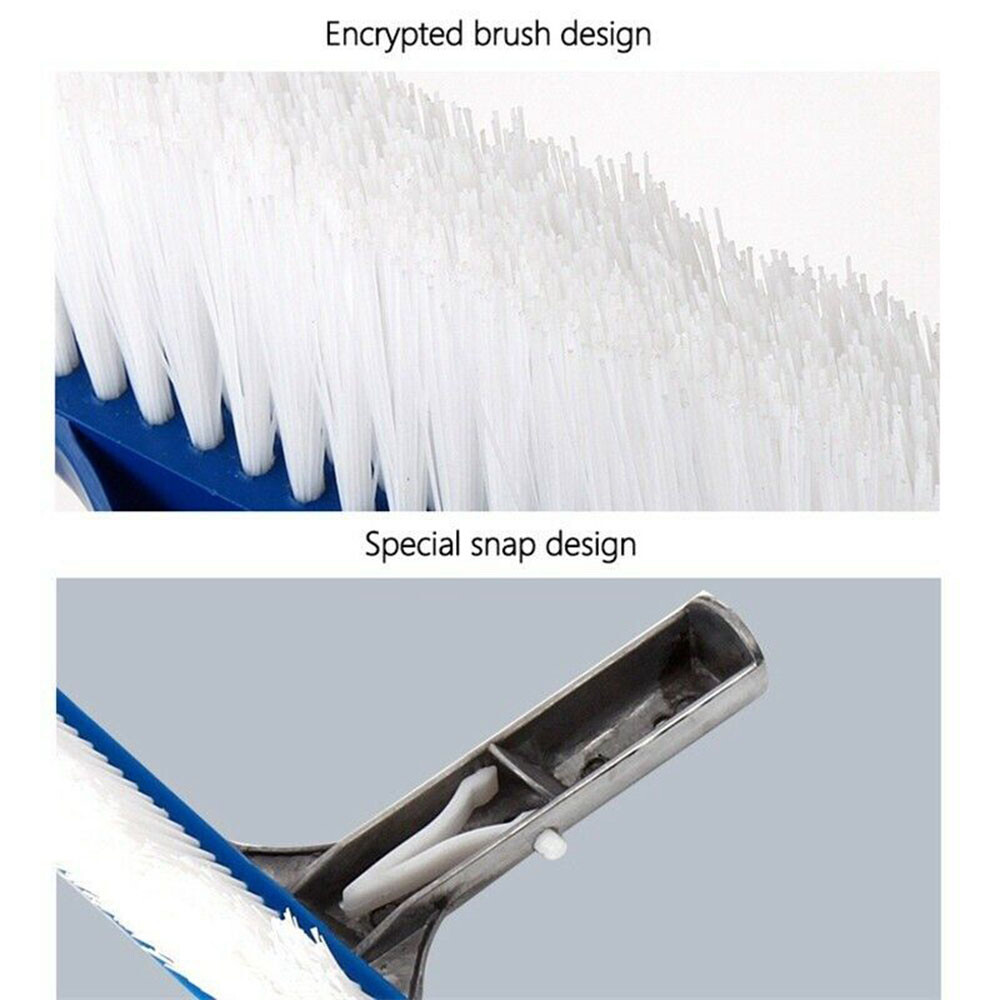 Pool Cleaning Brush – Aluminum Frame, Scratch-Proof, Cleans Floors & Corners