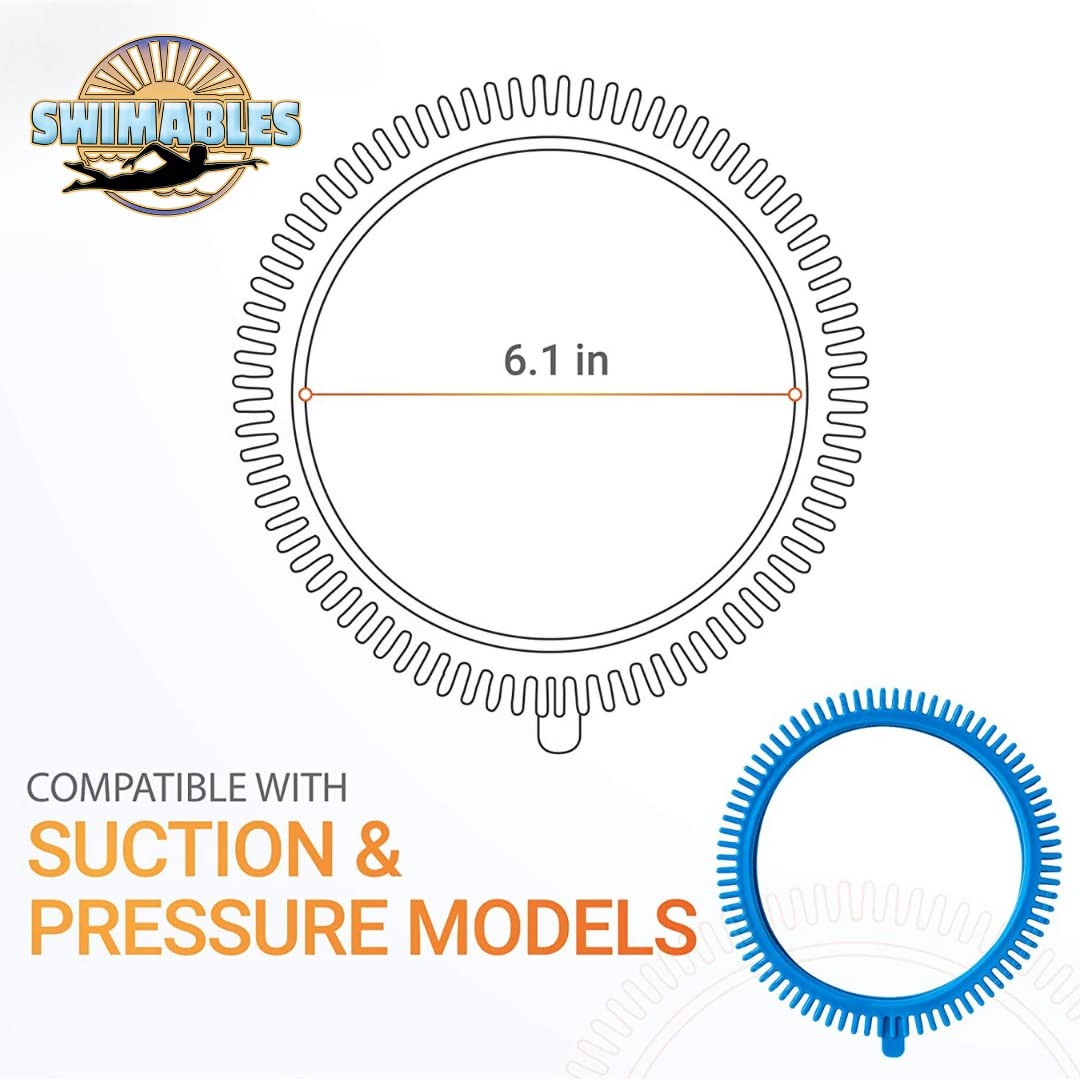 Front Tire Kit with Super Hump Replacement for Hayward Pool Vacuum Cleaner