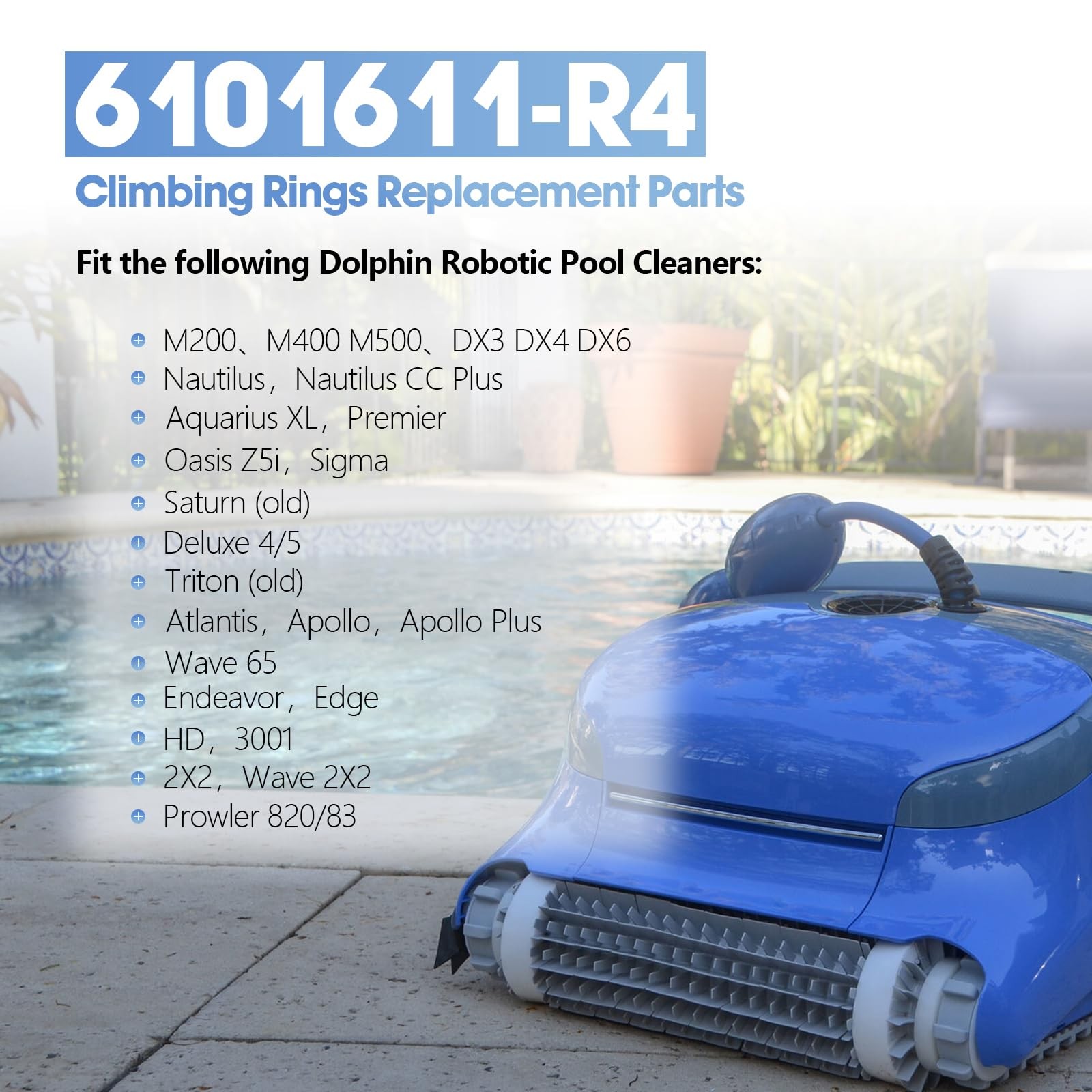 Pool Cleaner Replacement Parts Climbing Ring Track Guide Wheels Gear Kit