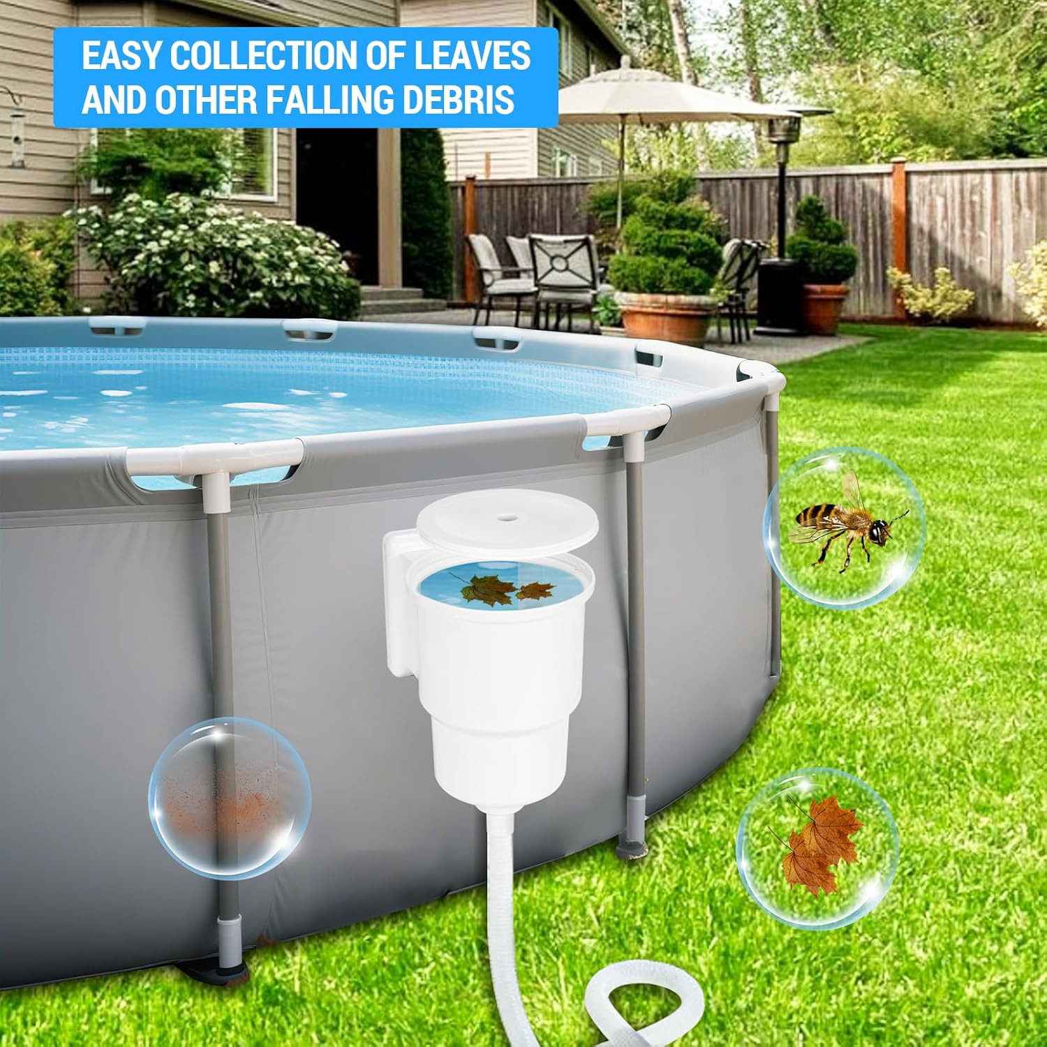Universal above Ground Pool Skimmer Kit, Heavy Duty through Wall Pool Skimmers,
