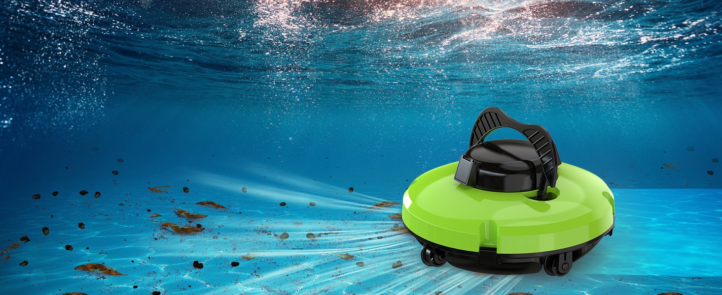 Kosgho PZ0-18,Cordless Pool Vacuum Cleaner for In Ground & Above Ground Pools