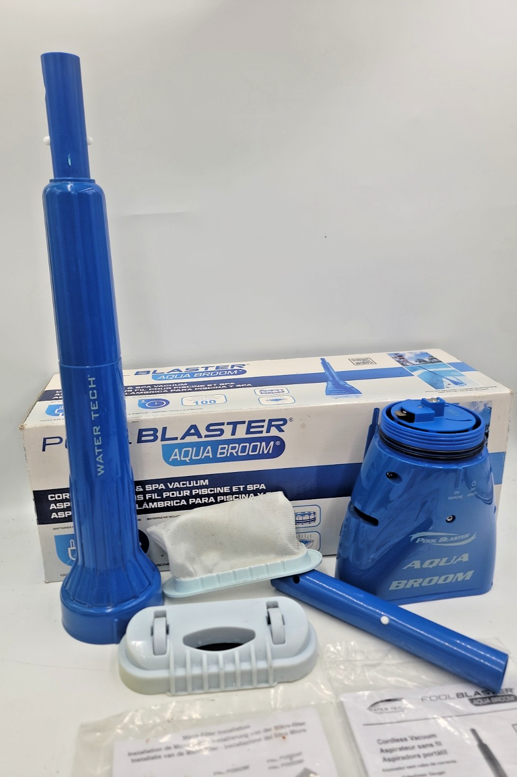 Pool Blaster Aqua Broom Turbo Cordless Rechargeable Spa Pool Vacuum Cleaner