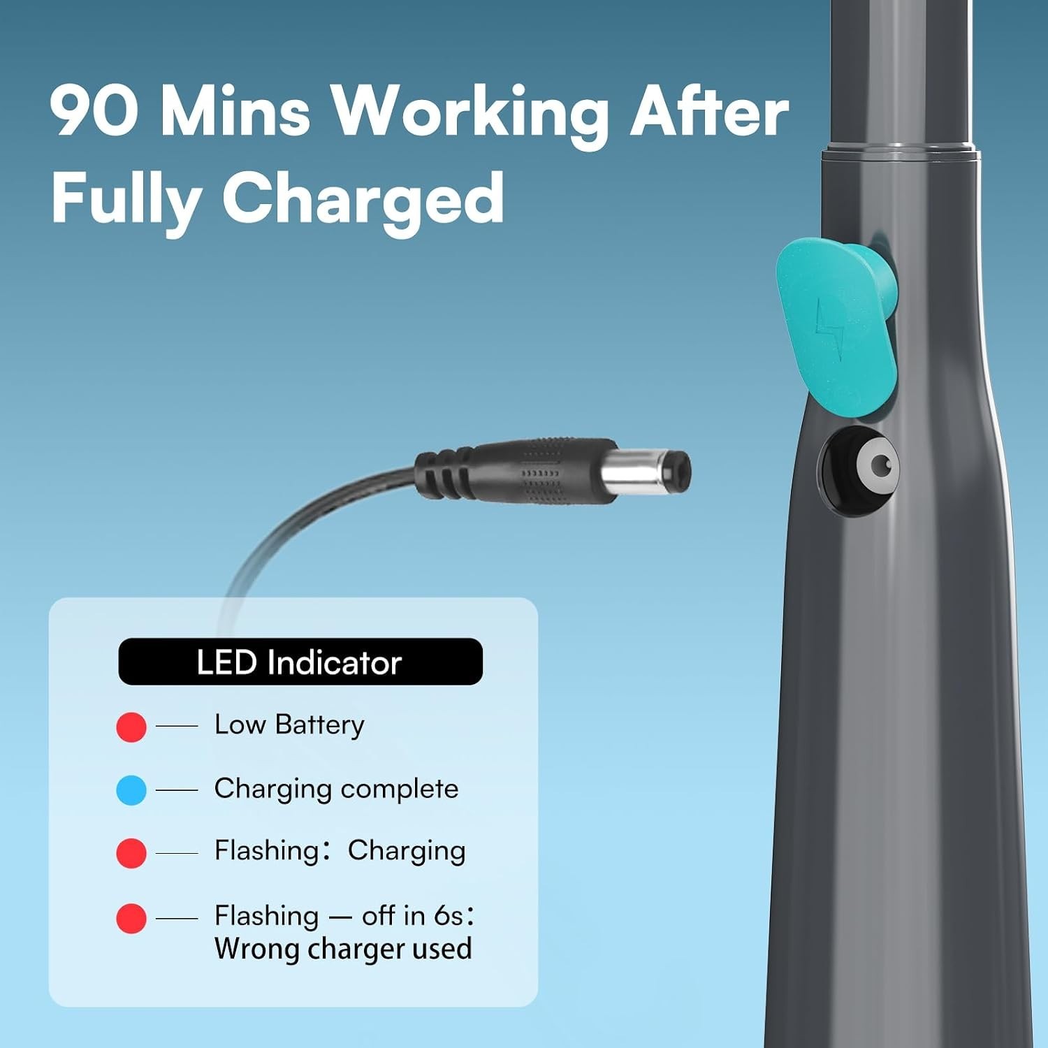 Compact Pool Cleaner with 3 Extension Tubes
