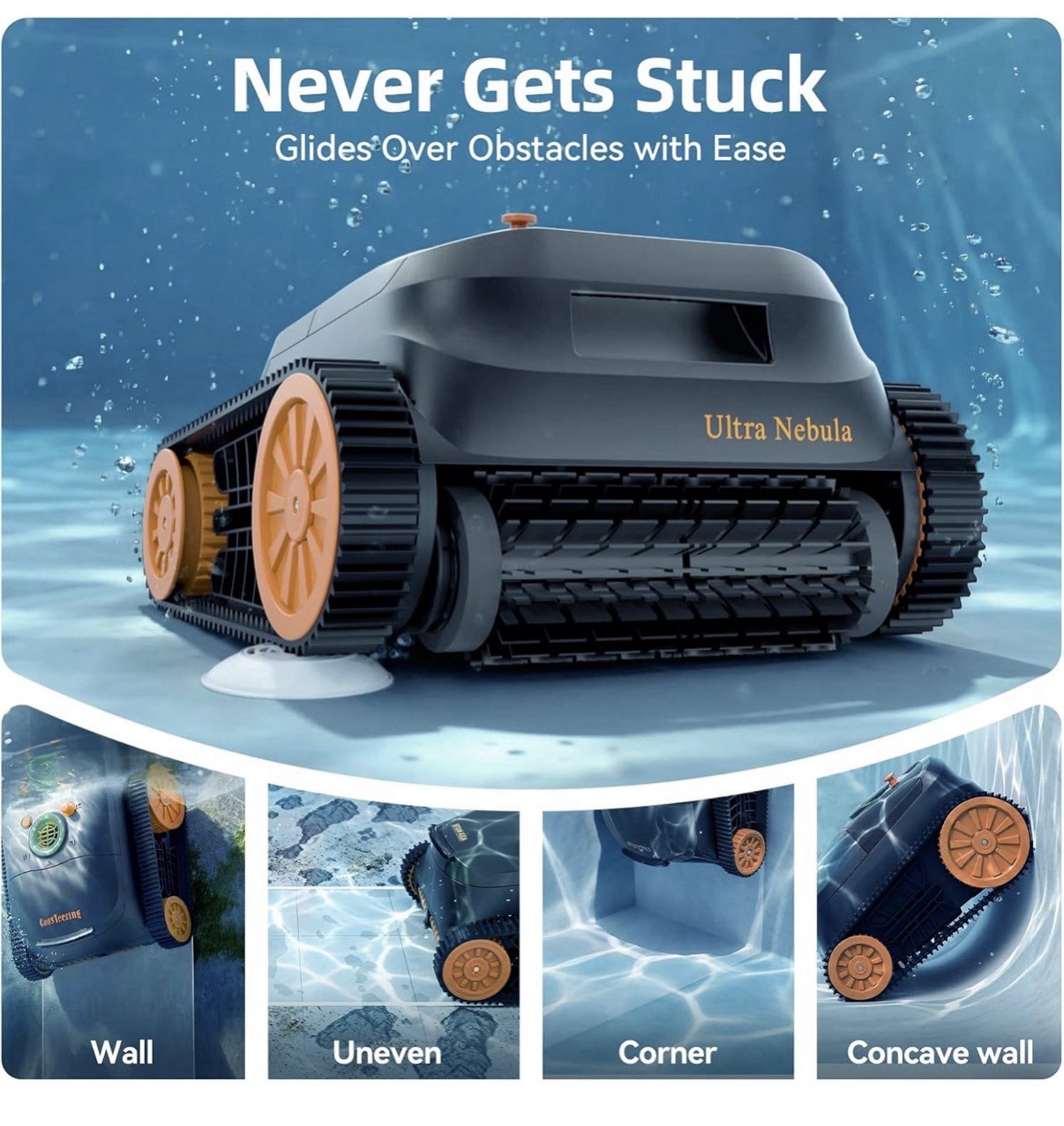 Ultra Nebula Cordless Pool Vacuum Robot, with 5580 GPH Suction ($599 MSRP)
