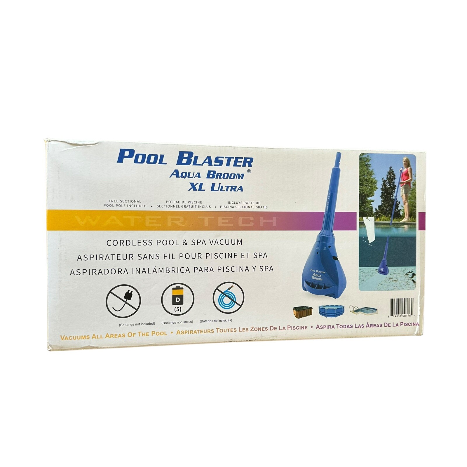 Pool Blaster Aqua Broom XL Ultra, Water Tech, Sectional Pool Pole New Open Box