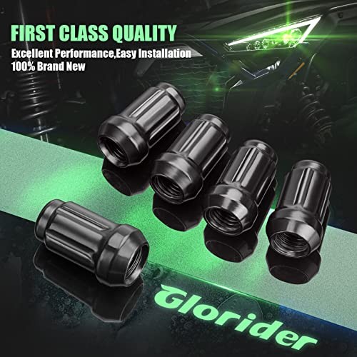 M12x1.5 Lug Nuts for RZR Can-Am Maverick, 16pcs 12mmx1.5 Spline Nut fit