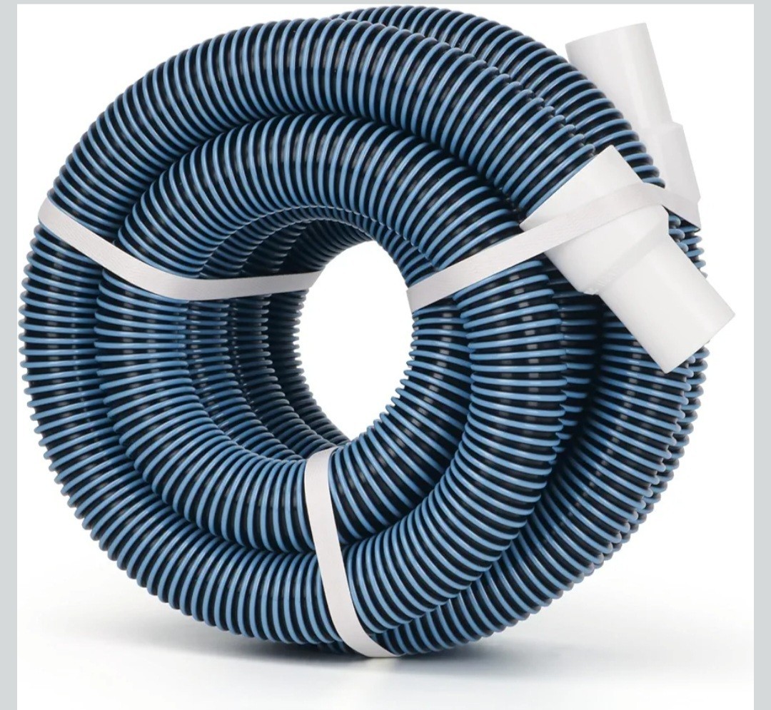 18FT Pool Vacuum Hose With Swivel Cuff 1-1/2&Prime; Diameter Flexible Heavy Duty Pool
