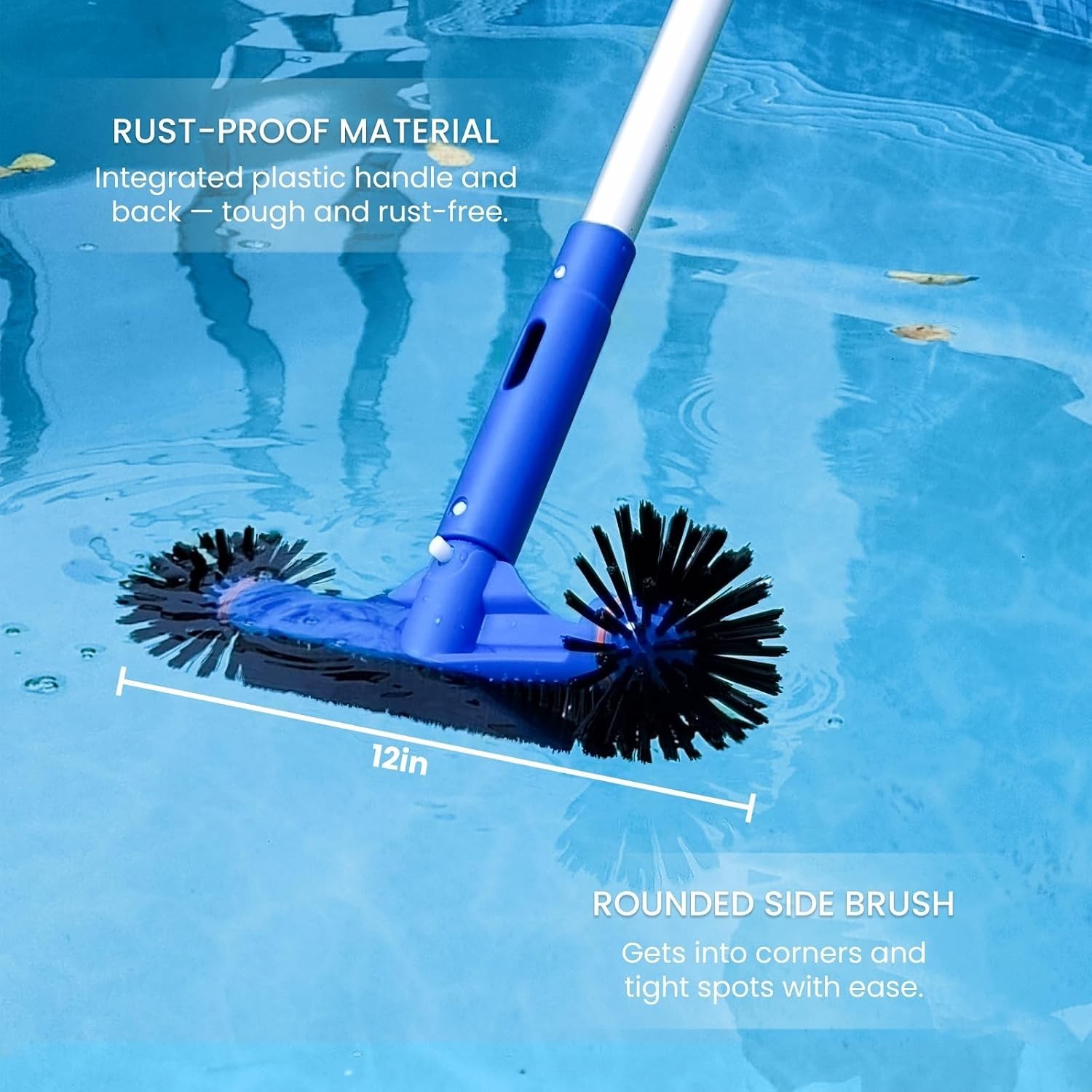 Effortless Pool Maintenance: Spa Jet Vacuum & Adjustable 8-Foot Cleaning Pole