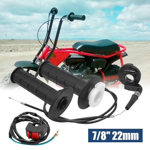 7/8 Inch 22mm Twist Throttle Cable (50 inches) Handle Kit Replacement for