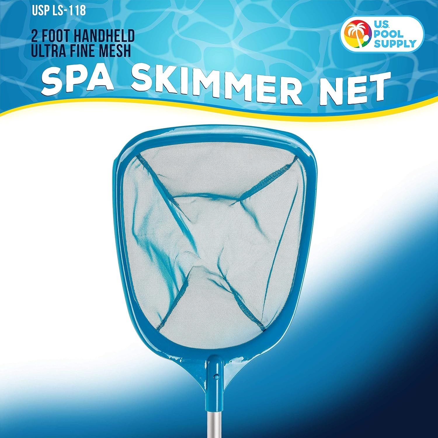 Professional Handheld Pool Skimmer Net – Lightweight Aluminum & Ultra Fine Mesh