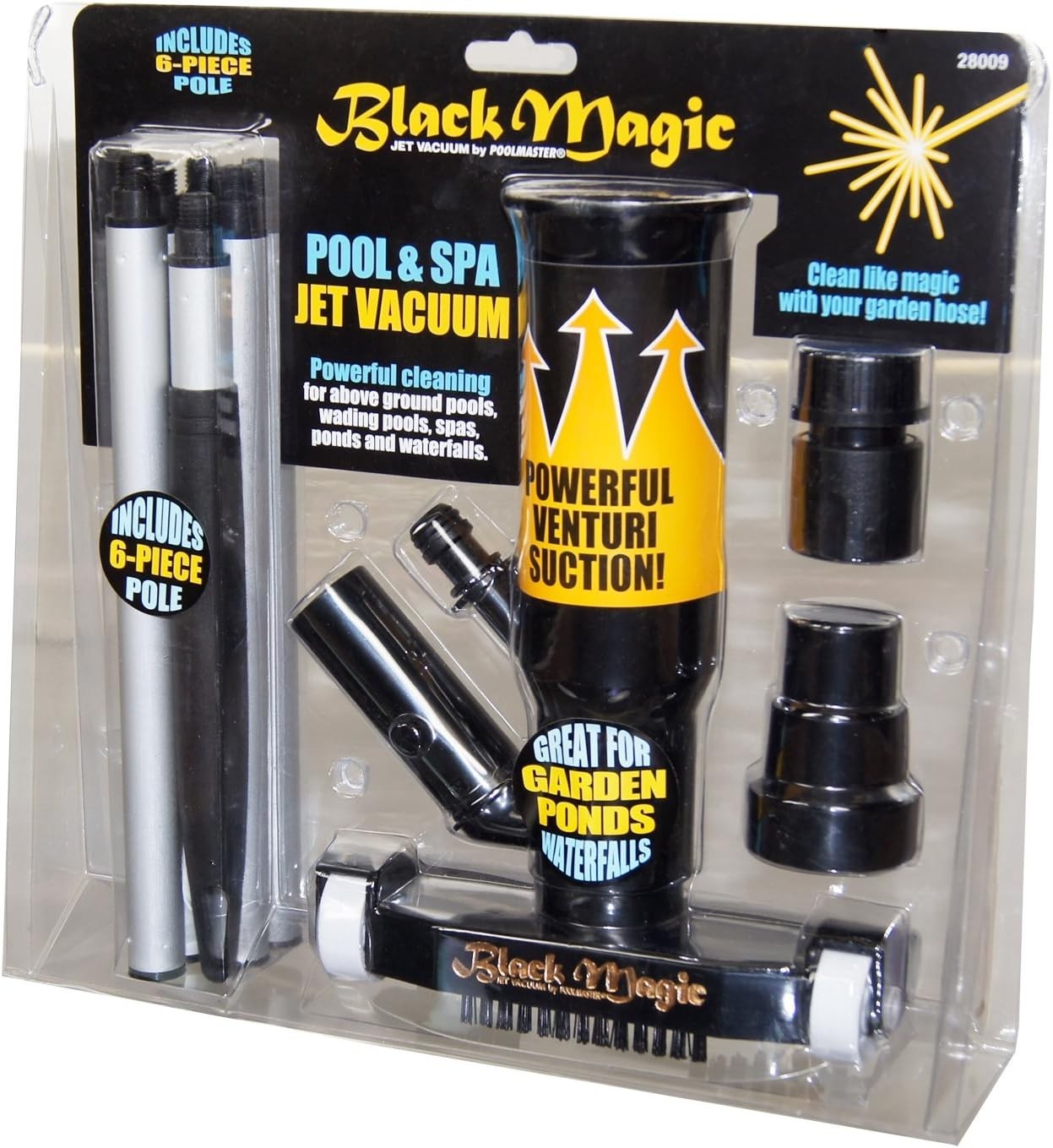 28009 Magic Jet Pool Vacuum – Versatile Cleaner for Spas, Ponds, and Pools