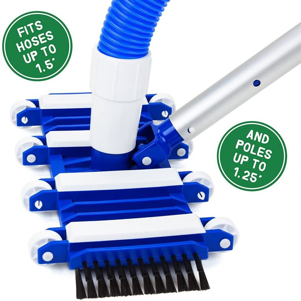Swimming Pool Vacuum Head 14&Prime; Brushes Above Ground Sweeper Spa Cleaner Brush