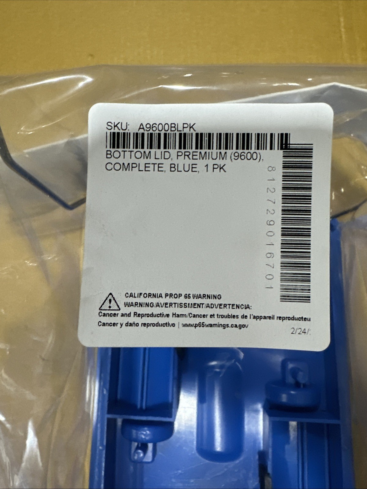 AQUABOT POOL CLEANER BOTTOM LID ASSEMBLY # A9600BL NEW
