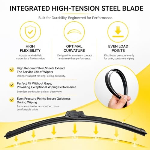 DOGTAIL 28&Prime;+ 15&Prime; Wiper Blades for Nissan Sentra 2020 2019 2018 2017 2016 2015