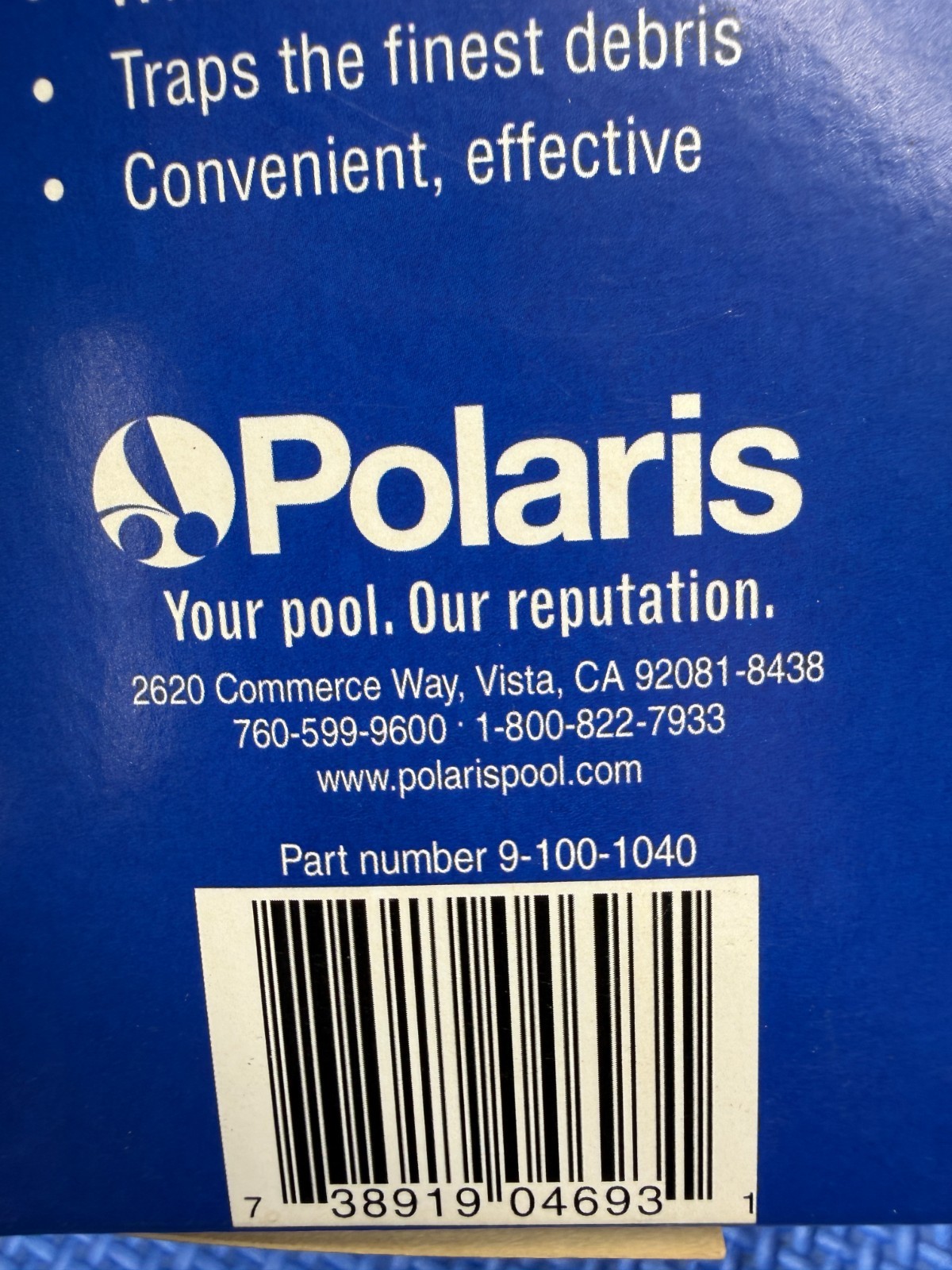 Polaris 9-100-1040 6-Pack Vacuum Pool Cleaner EZ Disposable Bags For 380 / 360