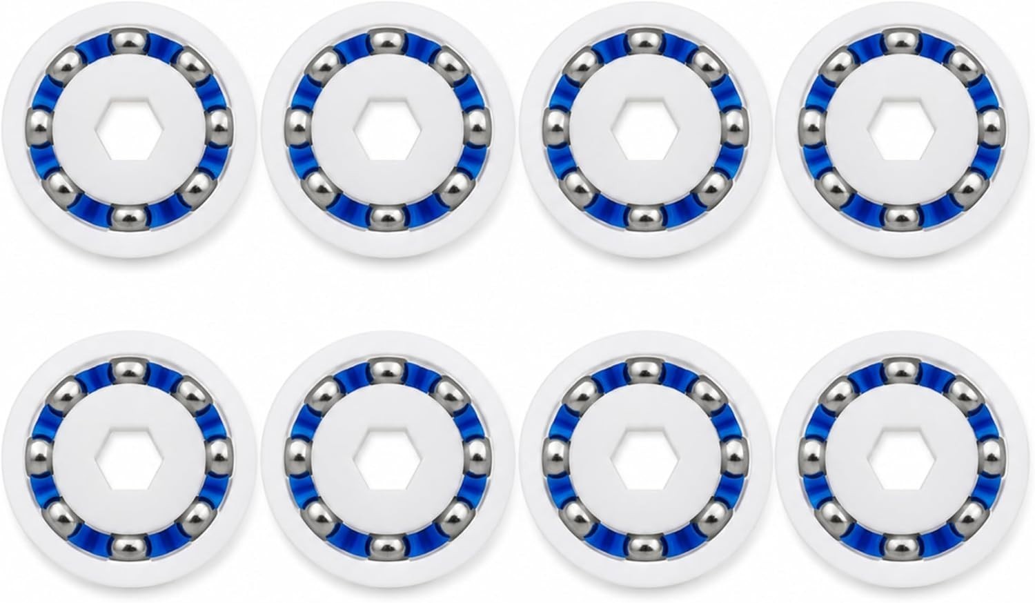 Stainless Steel Wheel Bearings for Polaris Pool Cleaners – 8 Count