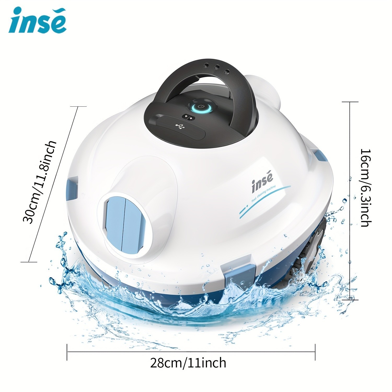 New Smart Pool Cleaning Robot -Say Goodbye to Manual Cleaning! INSE Cordless Poo