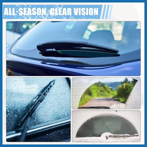 Rear Windshield Wiper Blade Arm Set Back Wiper Assembly Replacement Fit for