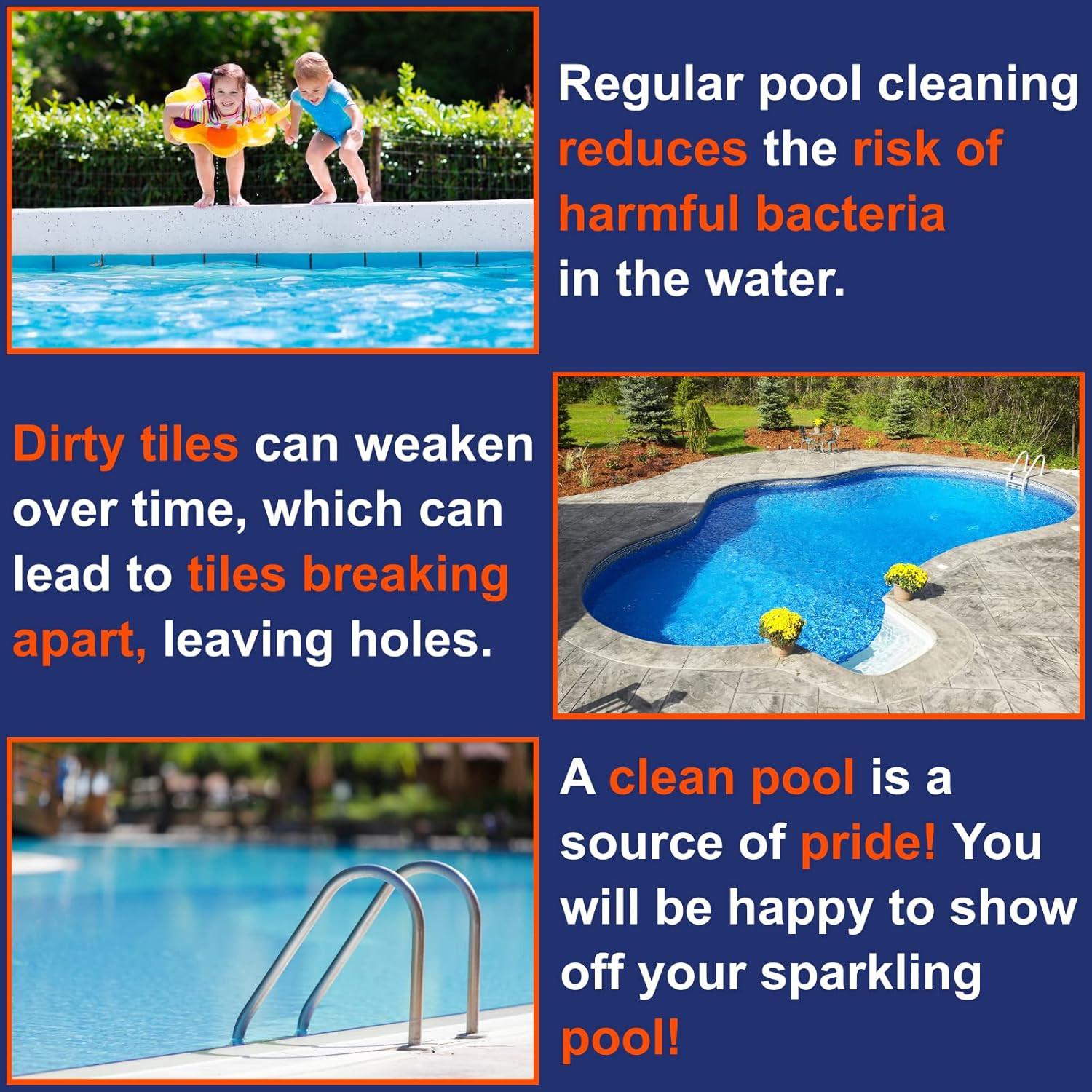 Pool-Whiz Pumice Block, Pool Tile & Concrete Cleaner, Pumice Stone for Cleaning