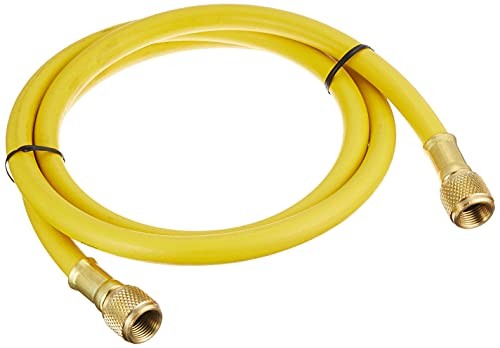 560FTY 3/8&Prime; Evacuation Hose with 3/8&Prime; SAE Swivel Connection, Yellow, 60” (5&prime;)