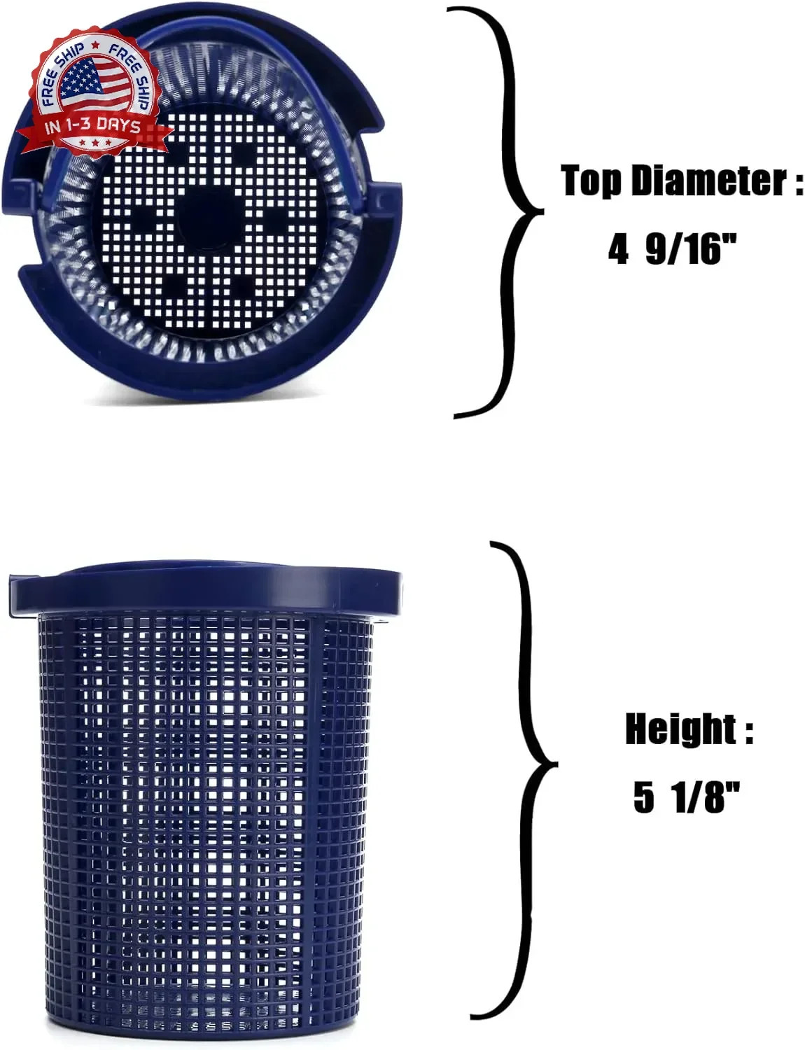 Romansk Replacement Pump Basket fits Dura-Glass II, Maxi-Glass II, Dyna-Glas, Dy
