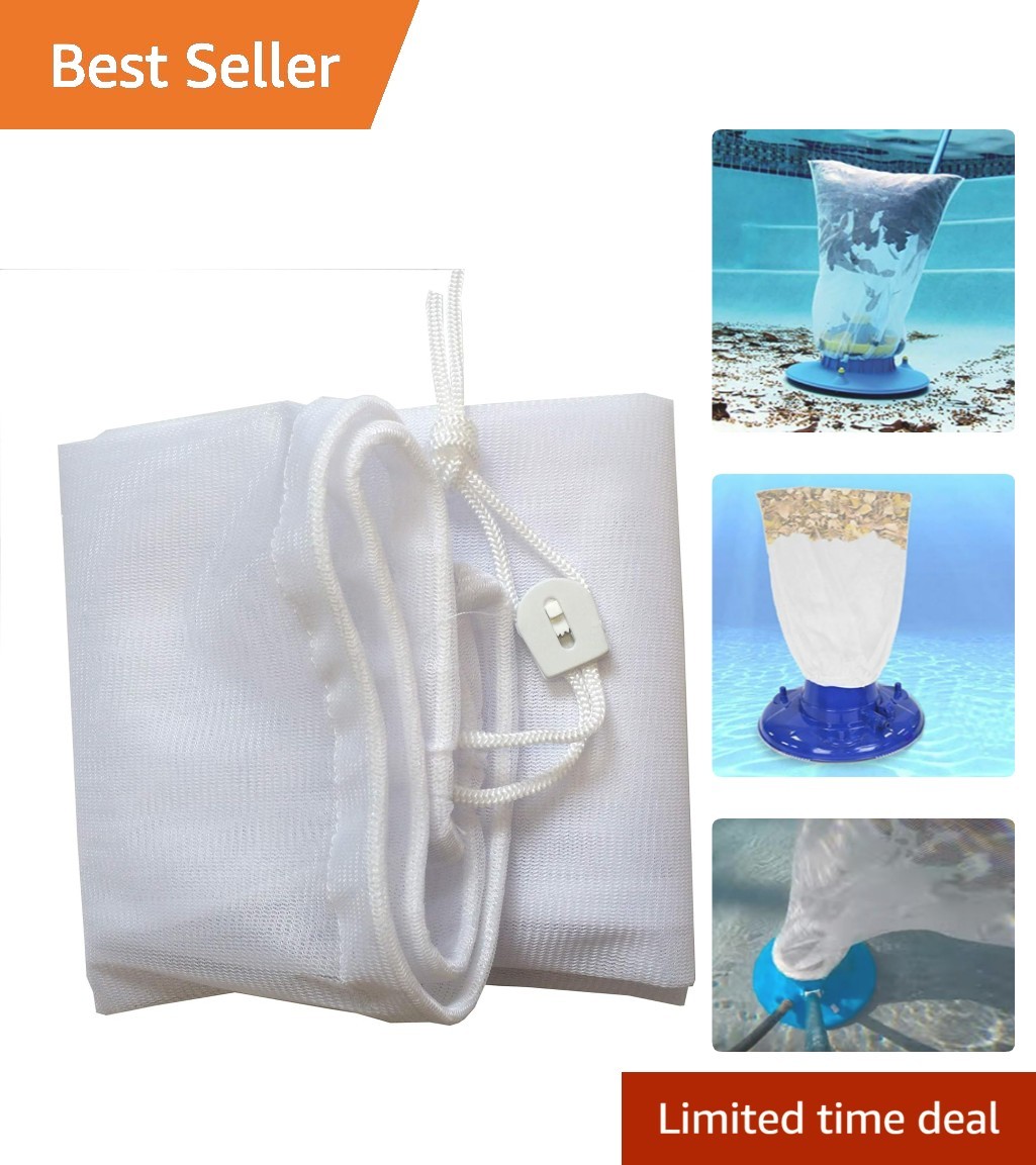 16&Prime; x 24&Prime; Fine Mesh Leaf Bag with Pull-N-Lock for Easy Pool Cleaning