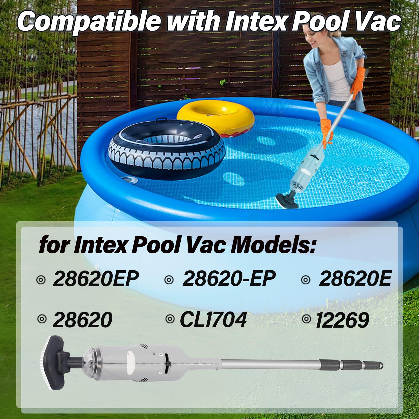 5V Pool Vacuum Cleaner Charger Fit for Intex Rechargeable Handheld Pool Vacuu…