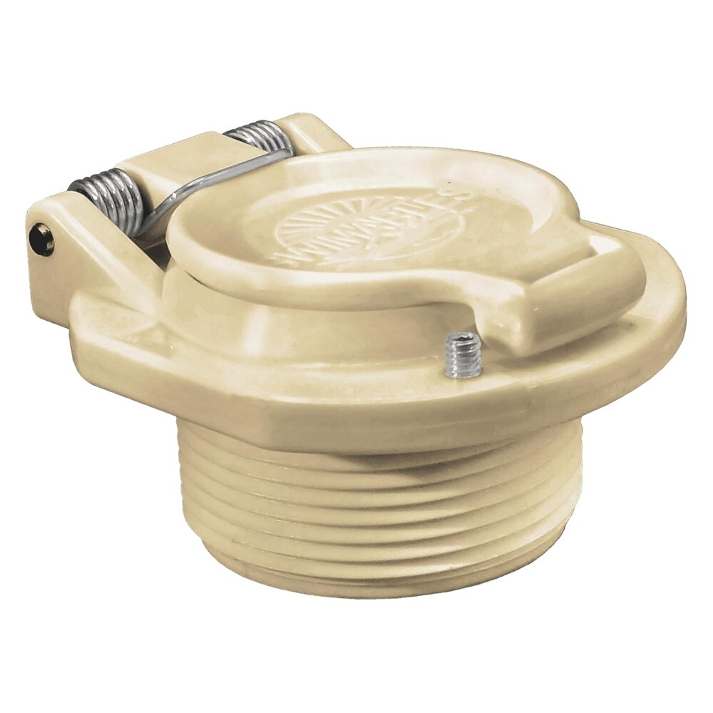 Pool Vac Lock Safety Fitting Compatible w/ Hayward & Pentair 1.5&Prime; Thread Tan