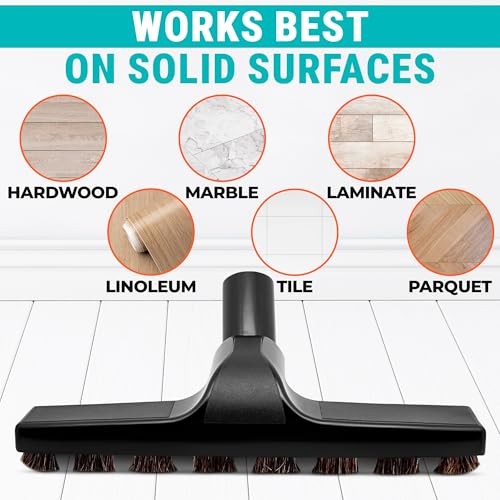 Horsehair Vacuum Brush Attachment/4 – Vacuum Attachments with 3 Hose 1